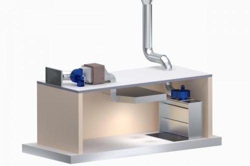 Krāsošanas sistēmas ar ūdens filtrāciju