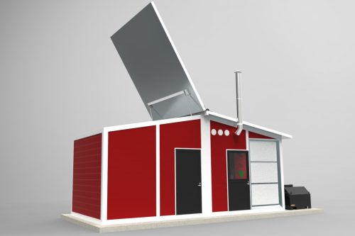 Biomasas apkures sistēma graudu žāvēšanai (800kW)